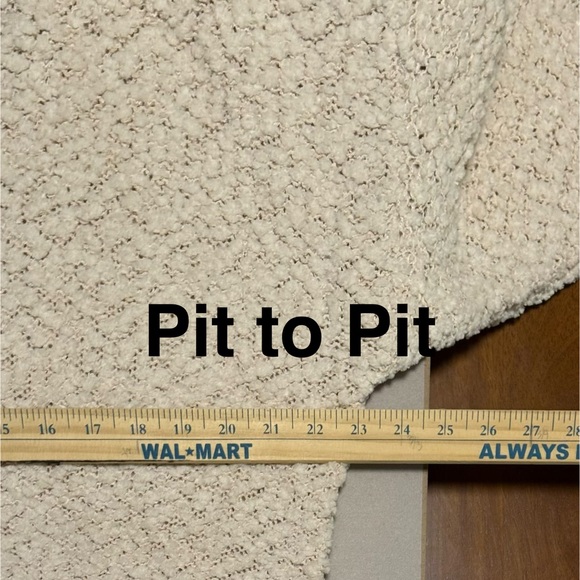 NWT Miracle Beige Textured Crew Neck Sweater - Picture 3 of 8